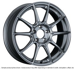 SSR GTX01 17x9 5x100 38mm Offset Dark Silver Wheel