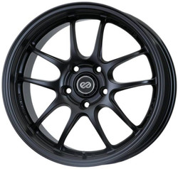 Enkei PF01 18x9 5x114.3 35mm Offset 75 Bore Dia Hyper Black Wheel