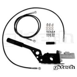 GKtech Budget Hydraulic E-brake Assembly and in-line Braided Line Kit - RHD