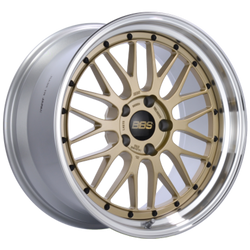 BBS LM 20x11 5x112 ET24 Gold Wheel - 82mm PFS/Clip Required