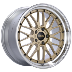 BBS LM 20x10 5x112 ET22 Gold Wheel - 82mm PFS/Clip Required