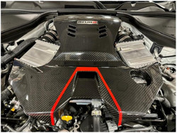 HKS Carbon fiber Radiator cover Nissan Z - Touge Factory