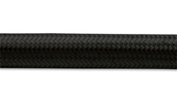 Vibrant -16 AN Black Nylon Braided Flex Hose .89in ID (50 foot roll)