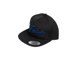 TF-Works Splash Snap Back Hat - Navy Blue Logo