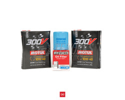 S13 SR20DET with Stock Oil Pan Motul 300V Engine Oil Package + PitWork Filter