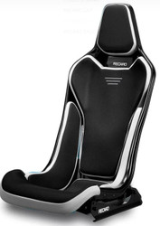 Recaro RCS Ergonomic Seat - Black/Black Glass Mesh (3 Point Belt)