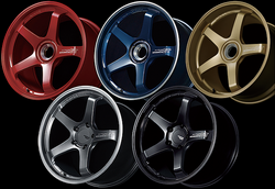 Advan GT for PORSCHE 21X12.5 +44 CL-CL RACING TITANIUM BLUE & RING