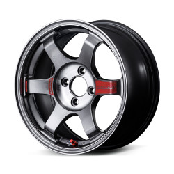 TE37 SAGA SL 15X8.0 +25 4-100 PRESSED GRAPHITE