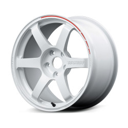 TE37 SAGA S-PLUS TIME ATTACK 18X11.0 +14 5-114.3 DASH WHITE / REDOT