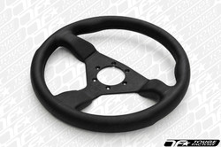 Personal Grinta Steering Wheel 330mm Black Leather with Black Stitching