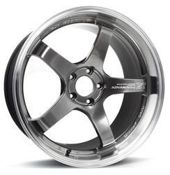 GT PV 19X9.5 +50 5-114.3 MACHINING & HYPER PLATINUM BLACK