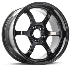 R6 18X9.5 +45 5-114.3 RACING TITANIUM BLACK