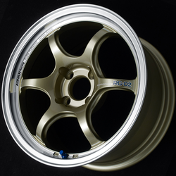 RG-D2 15X8.0 +35 4-100 MACHINING & CHAMPAGNE GOLD