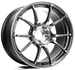 RZII 17X9.0 +52 5-100 RACING HYPER BLACK & RING