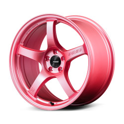57DR 18X9.5 +38 5 X 120 SAKURA PINK - Touge Factory