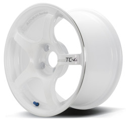 TC4 17X8.0 +45 5-114.3 RACING WHITE METALLIC & RING