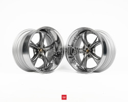 VS-KF# 18x9.5 +1 / 18x10.5 -11 5x114.3 - Brilliant Silver Black 
