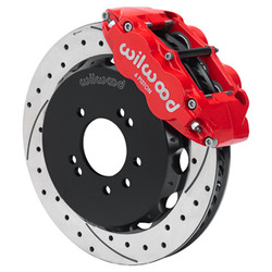 Wilwood (Red) Forged Narrow Superlite 6R Big Brake Front Brake Kit 12.88" Diameter Drilled and Slotted Rotors (Hat) NISSAN 240SX 89-98/ SKYLINE 89-94
