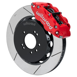 Wilwood (Red) Forged Narrow Superlite 6R Big Brake Front Brake Kit (Hat) 14" Slotted Rotors NISSAN SKYLINE 99-02