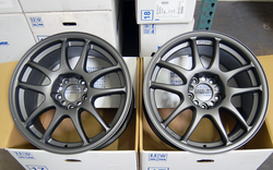 MARCH MADNESS - Work Emotion CR Kai 17x8+32 5x114.3 - Matte Gunmetal * OLD NEW STOCK*