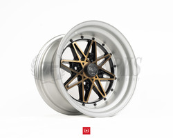 MARCH MADNESS - Work Equip 03 15x8.5-12 4x114.3 - Black Clear Bronze / MAT Anodized Barrel 