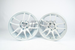 Work Emotion CR Kiwami 18x9.5+38 5x100 - White ( PAIR ONLY ) 