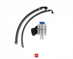 Baffled Aluminum Power Steering Reservoir Kit - S13 OEM Location