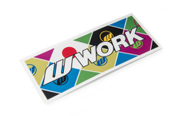 Work Wheels Box Logo Sticker 