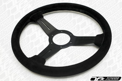Nardi Classic Black Suede Leather Black Spoke 330mm Steering Wheel