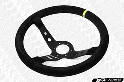 OMP Corsica 350mm Steering Wheel - Black Suede Deep Blue Spoke (OD