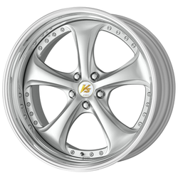 WORK VS-KF # 19x8.5 +14 5x114.3 Light Gray Silver (R Disk) (Step Rim)