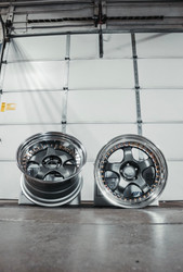 4TH SALE - Work Meister S1 3P 18x10.5+12 / 18x10.5+11 5x114.3 - Matte Gunmetal 