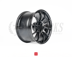 4TH SALE - Advan Racing RZII 18x10.5+15 5x114.3 - Black Chrome 