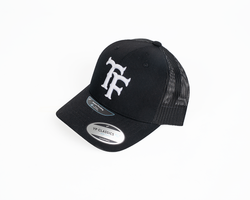 TF-Works "TF"  Snap Back Trucker Hat - Black / White