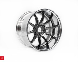 WORK ZR10 2P 19x11.0 +37 5x100 Glim Black (L Disk) (Step Rim)