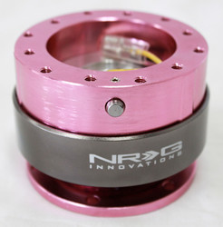 NRG Quick Release Gen 2.0 - Pink Body w/ Titanium Chrome Ring