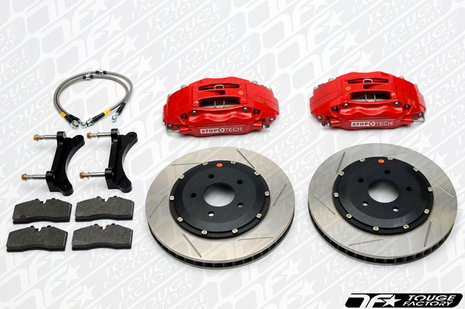 StopTech 08-09 Subaru WRX STi Front BBK ST60 355x32 Slotted Red