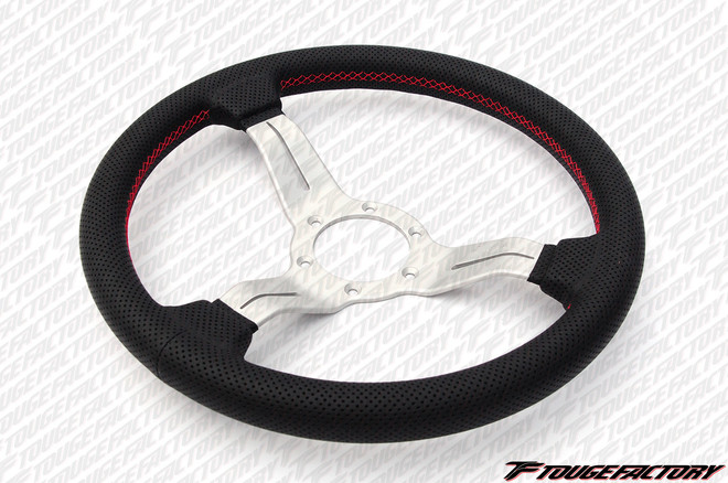 Nardi Deep Corn 330mm / Black Perforated Leather / White Spokes