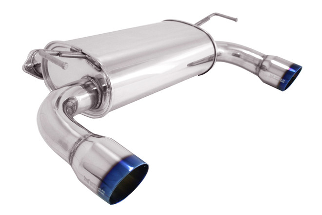 Megan Racing Axle Back Exhaust System - Dual Burnt Rolled Tips - Infiniti G37 Coupe '08-13