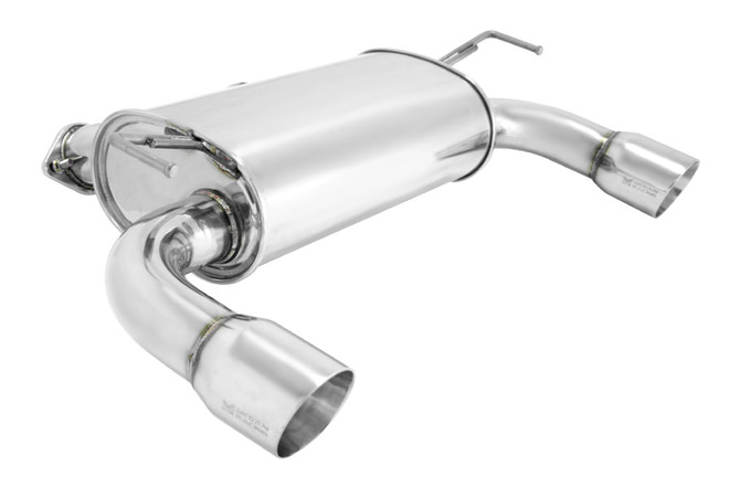 Megan Racing Axle Back Exhaust System - Dual Stainless Steel Rolled Tips - Infiniti G37 Coupe '08-13