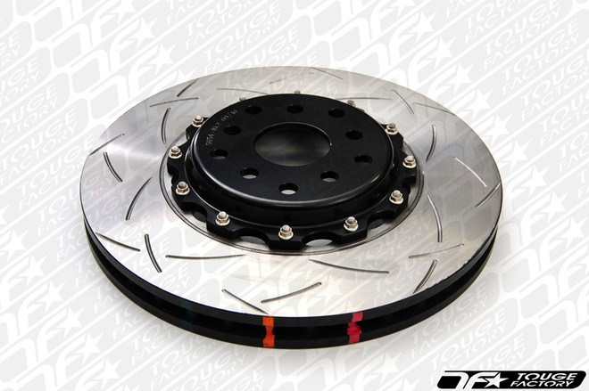 DBA 5000 T3 Slotted 2-Piece Rotor with Black Aluminum Hats - 2013+ Scion FR-S & Subaru BRZ