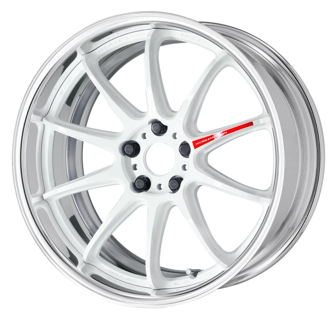 WORK ZR10 2P 19x9.5 +40 5x114.3 Azure White (R Disk) (Full Reverse)