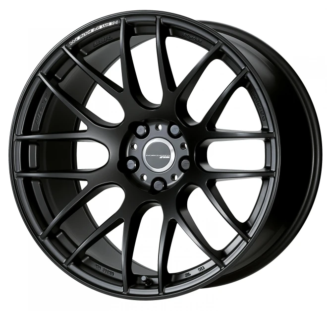 WORK Emotion M8R 18x9.5 +12 5x114.3 Matte Black (Full Set)