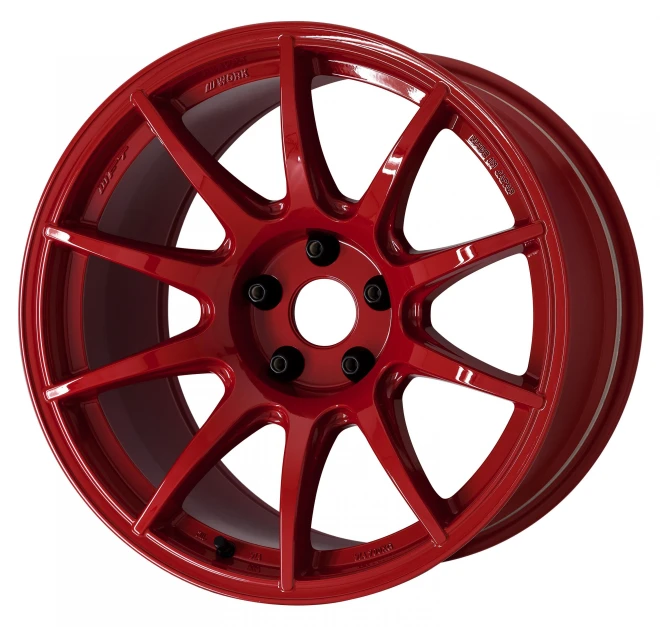 WORK MCO 18x10.0 +20 5x114.3 Red (Pair)