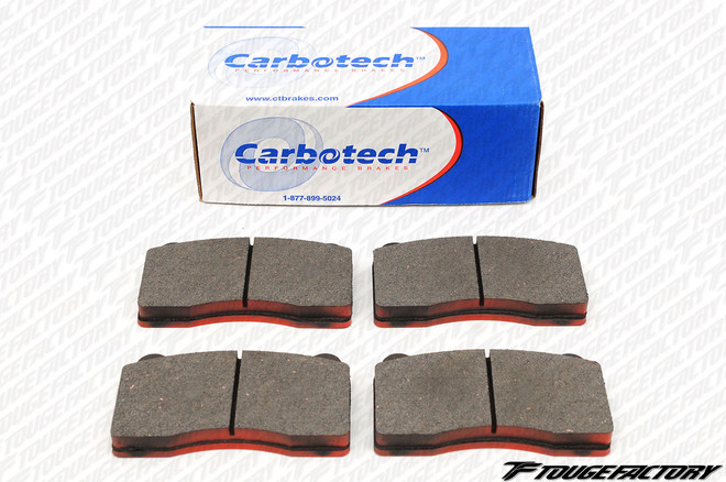 Carbotech CT1368-XP20 - High-Performance Rotor-Friendly Rear Brake Pads with Superior Stopping Power & Fade Resistance for Mitsubishi Evo 10 (2008 - 2014)