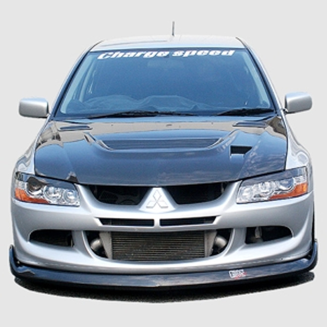 Charge Speed Bottom Line Front Lip: FRP - Mitsubishi EVO 8
