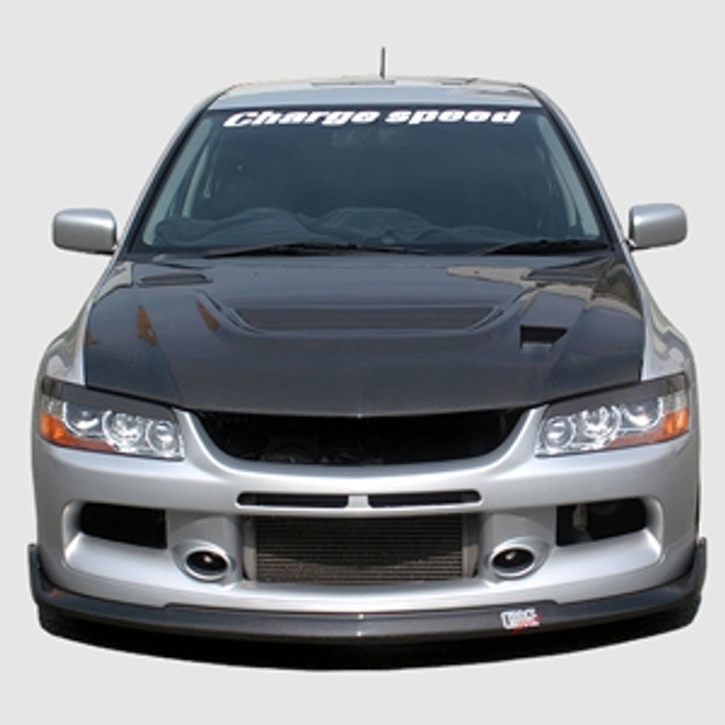 Charge Speed Bottom Line Front Lip: FRP - Mitsubishi EVO 9