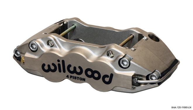 Wilwood W4A Radial Mount Caliper - Quick-Silver/ST Series - 4 Piston - Nickel Plate Finish