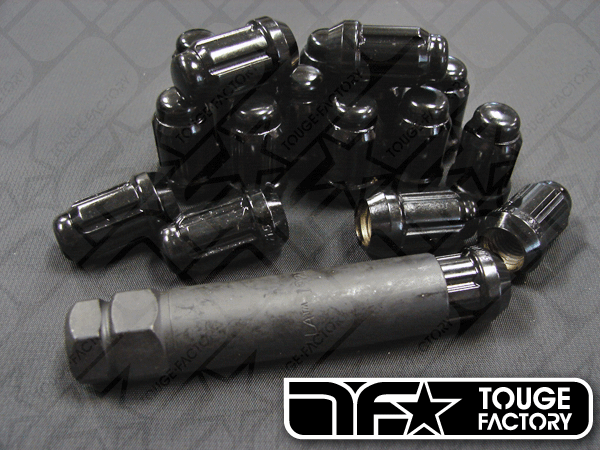 Gorilla Thin Small Diameter Black Lug Nuts
