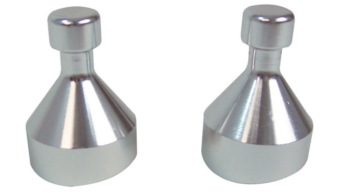Vibrant Pair of Stainless Steel Mounting Feet for Boost Brace